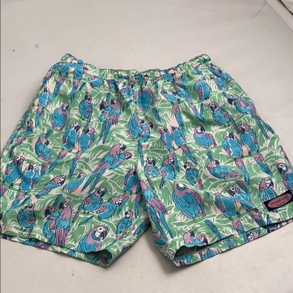 Vineyard Vines multicolor green blue purple swim trunks L - Picture 1 of 7